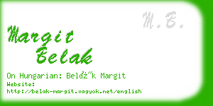 margit belak business card